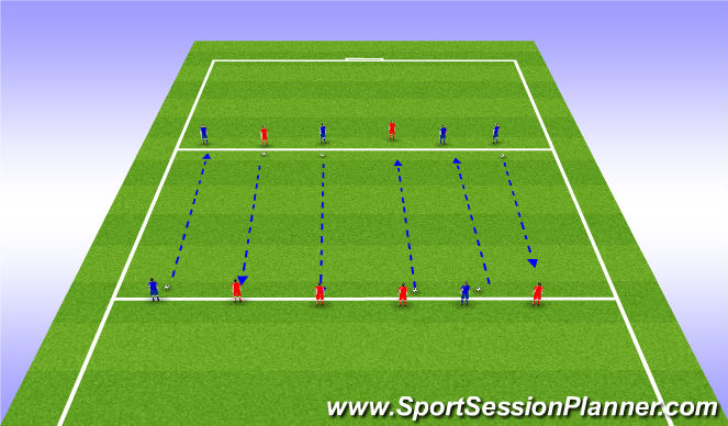 Football/Soccer Session Plan Drill (Colour): Condition Game