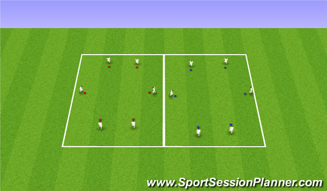 Football/Soccer Session Plan Drill (Colour): Ball Mastery