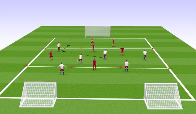 Football/Soccer Session Plan Drill (Colour): FT Skill Game