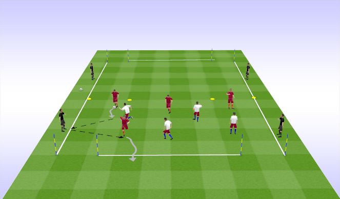 Football/Soccer Session Plan Drill (Colour): RWB Skill Training II