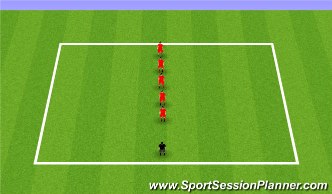 Football/Soccer Session Plan Drill (Colour): Warm-Up