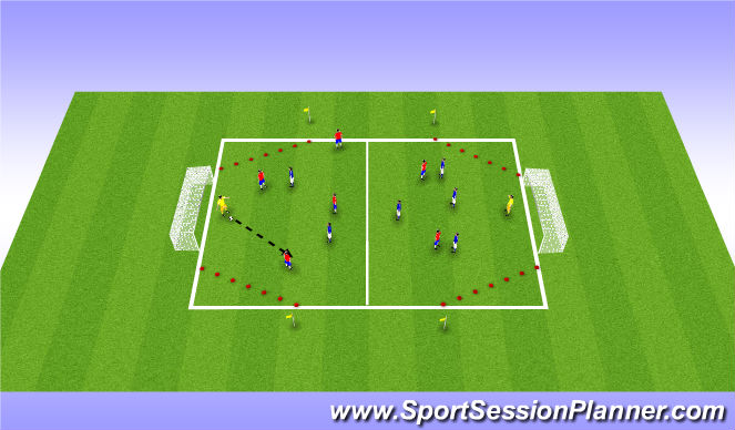 Football/Soccer Session Plan Drill (Colour): Diamonds are forever