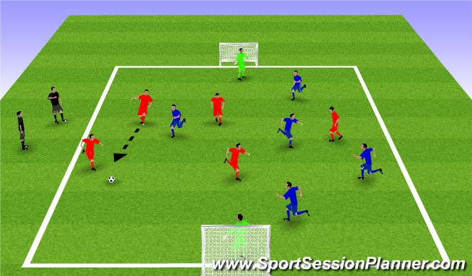 Football/Soccer Session Plan Drill (Colour): Match