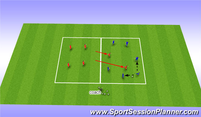 Football/Soccer Session Plan Drill (Colour): Screen 1