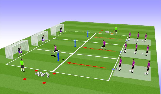Football/Soccer Session Plan Drill (Colour): Screen 1