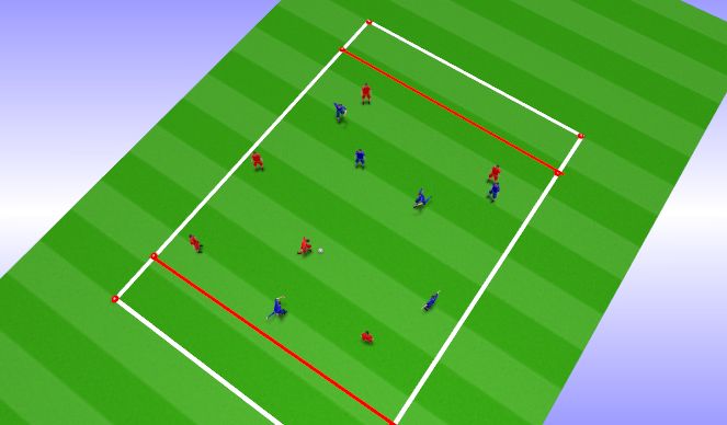 Football/Soccer Session Plan Drill (Colour): Game Scenario (35 Mins)