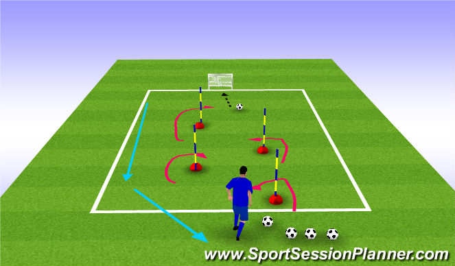 Football/Soccer: Individual Training: Dribbling + Finish (Technical ...