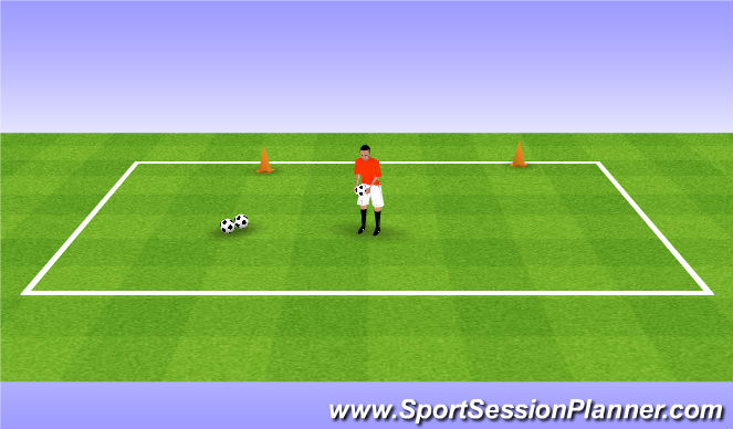 Football/Soccer Session Plan Drill (Colour): Juggling - Keep it ups