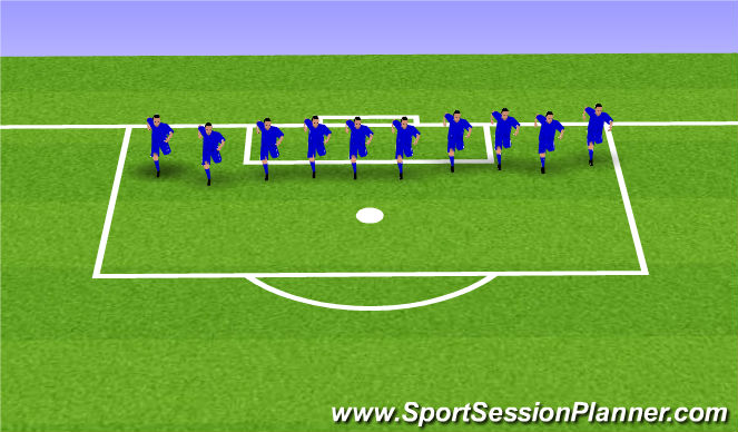 Football/Soccer Session Plan Drill (Colour): Cool-Down