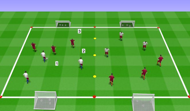 Football/Soccer Session Plan Drill (Colour): 1v1 Skill Training