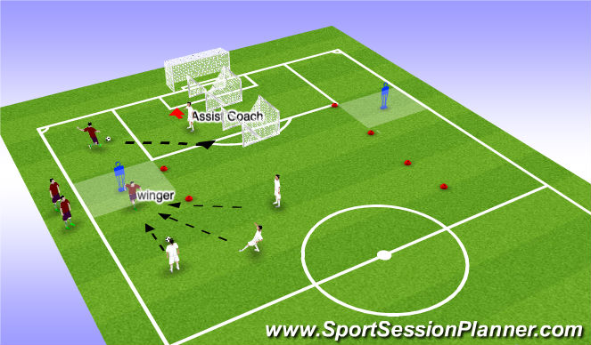 Football/Soccer Session Plan Drill (Colour): Screen 1