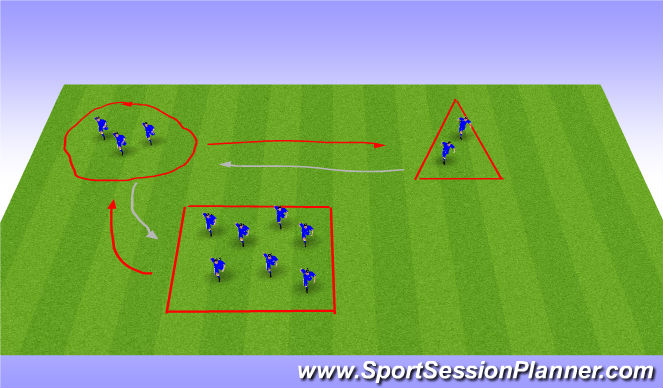 Football/Soccer Session Plan Drill (Colour): Station 3