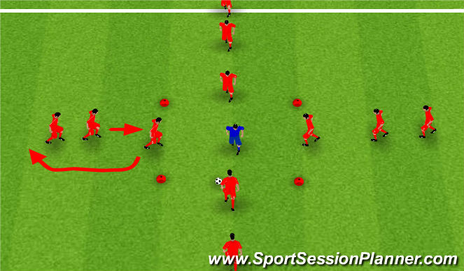 Football/Soccer Session Plan Drill (Colour): Screen 1