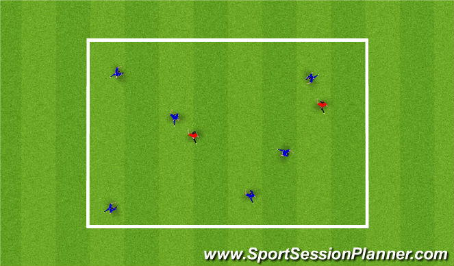 Football/Soccer Session Plan Drill (Colour): Warm Up