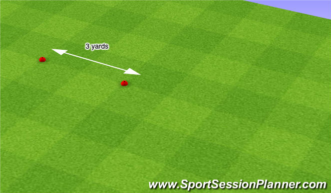 Fútbol Ejercicio del Plan de Sesiones (Color): set up