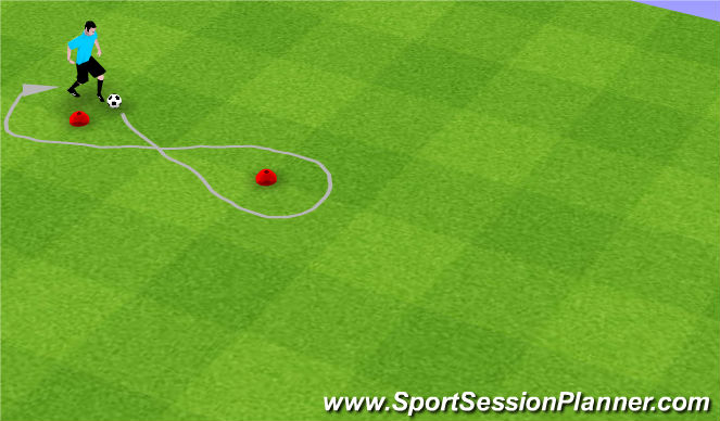 Fútbol Ejercicio del Plan de Sesiones (Color): instructions