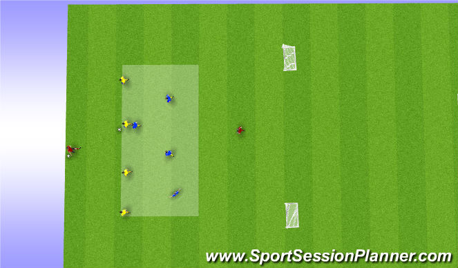 Football/Soccer Session Plan Drill (Colour): Animation 1