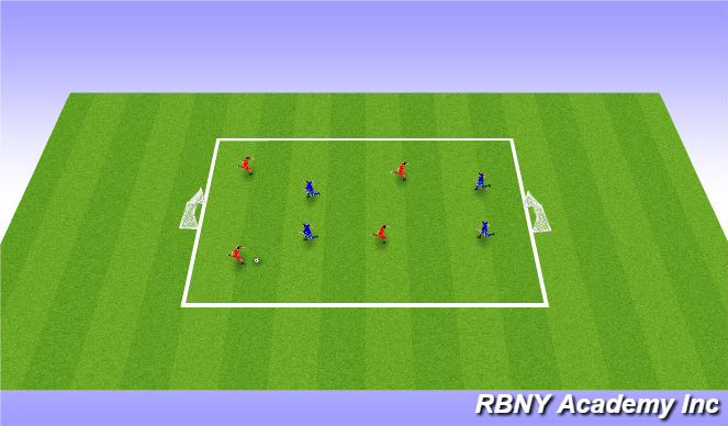 Football/Soccer Session Plan Drill (Colour): Street Soccer