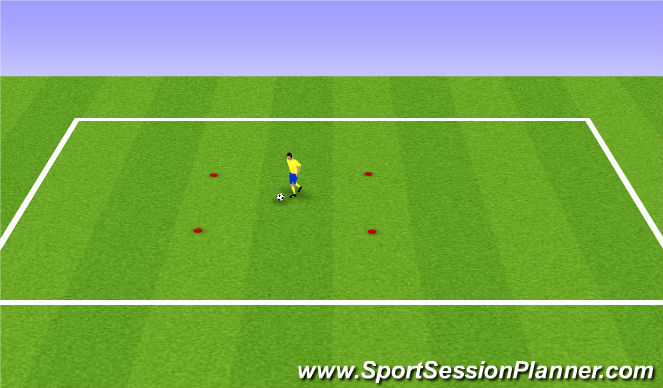 Football/Soccer Session Plan Drill (Colour): Ball Mastery Workout