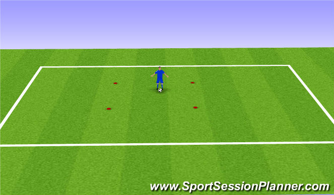 Football/Soccer Session Plan Drill (Colour): Warm Up
