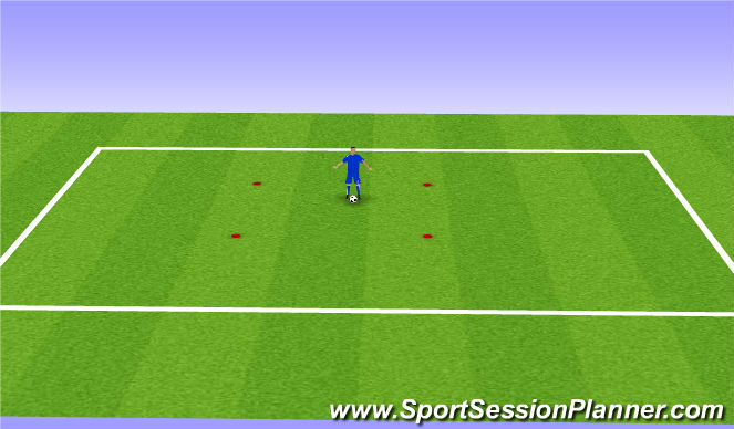 Football/Soccer Session Plan Drill (Colour): Ball Mastery