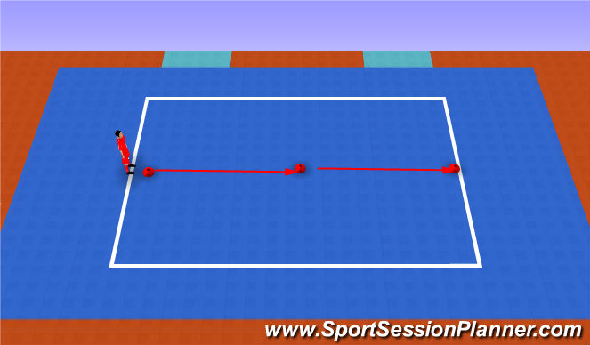 Futsal Session Plan Drill (Colour): Warm up