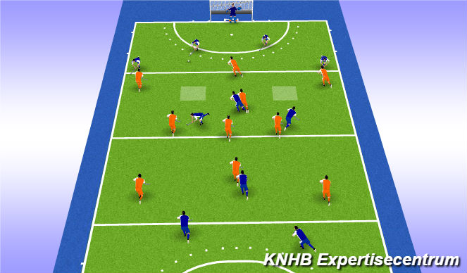 Hockey Session Plan Drill (Colour): Ball PP