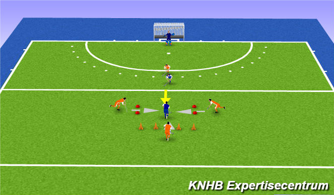 Hockey Session Plan Drill (Colour): Training session