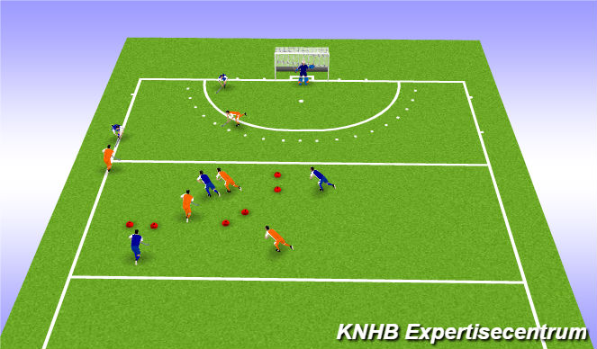 Hockey Session Plan Drill (Colour): Training session
