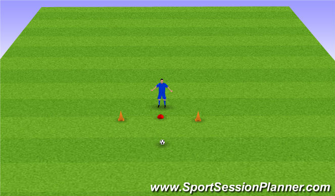 Football/Soccer Session Plan Drill (Colour): Core/HIIT