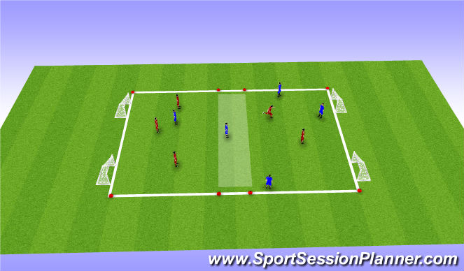 Football/Soccer Session Plan Drill (Colour): Screen 1