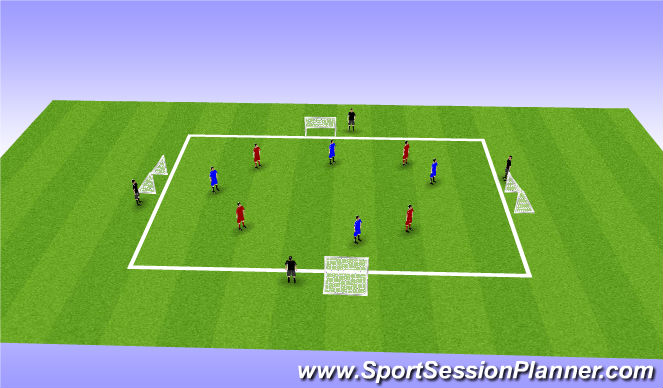 Football/Soccer Session Plan Drill (Colour): Screen 3