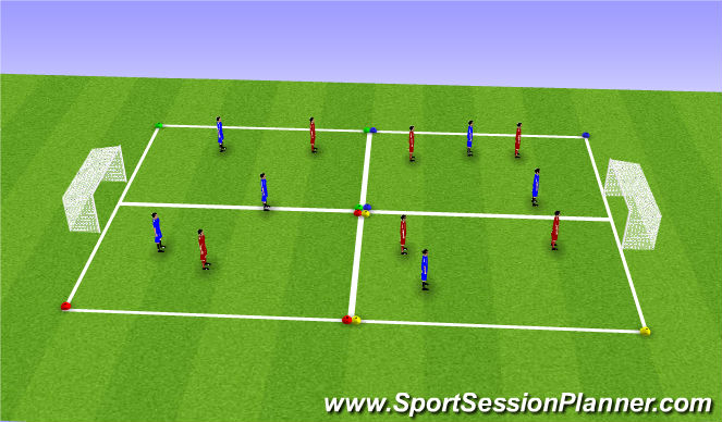 Football/Soccer Session Plan Drill (Colour): Screen 5