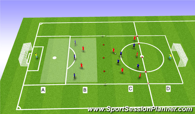 Football/Soccer Session Plan Drill (Colour): Screen 2