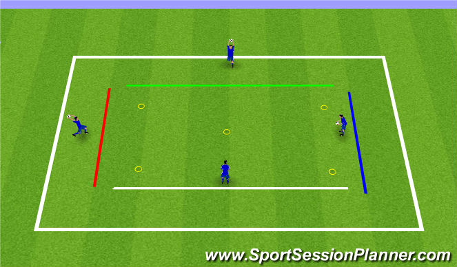 Football/Soccer Session Plan Drill (Colour): High and Low