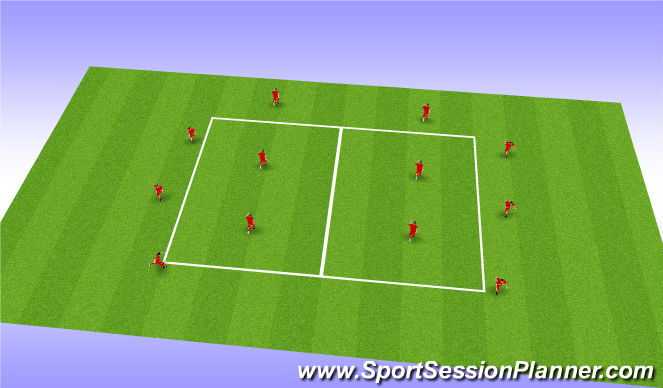 Football/Soccer Session Plan Drill (Colour): Screen 1
