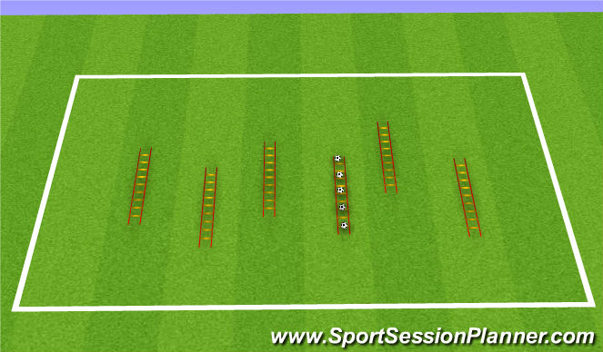 Fútbol Ejercicio del Plan de Sesiones (Color): SAQ 12