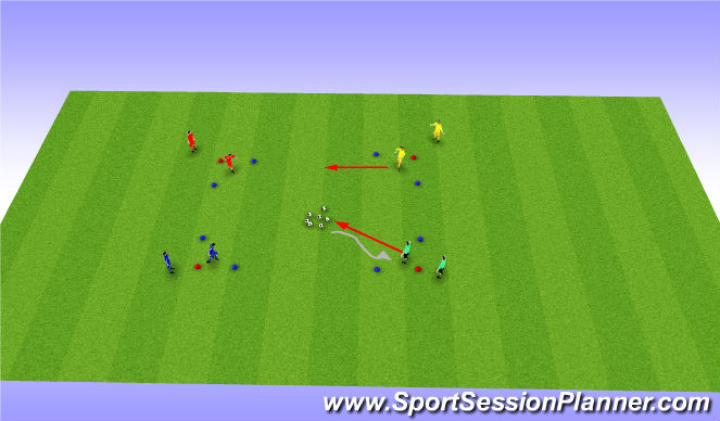 Football/Soccer Session Plan Drill (Colour): Screen 1