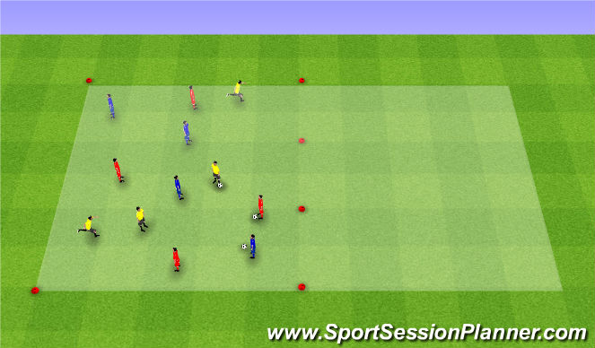 Football/Soccer Session Plan Drill (Colour): Intro