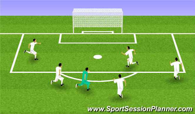 Football/Soccer Session Plan Drill (Colour): Warm up 1