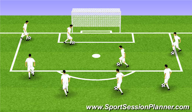 Football/Soccer Session Plan Drill (Colour): Técnico