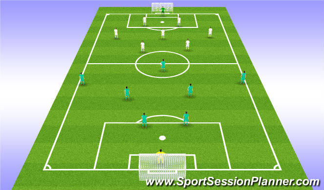 Football/Soccer Session Plan Drill (Colour): Partido