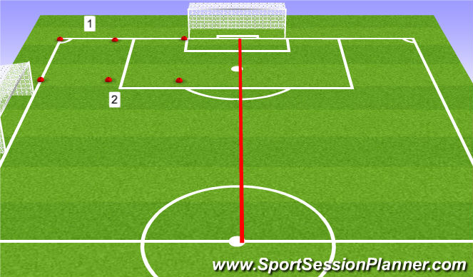 Football/Soccer Session Plan Drill (Colour): Warm-up