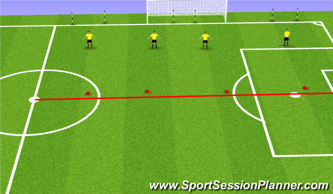 Football/Soccer Session Plan Drill (Colour): Defending