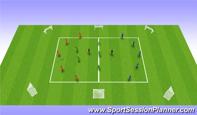 Football/Soccer Session Plan Drill (Colour): Part 1