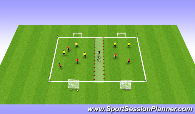 Football/Soccer Session Plan Drill (Colour): Screen 3
