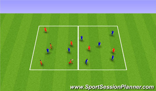 Football/Soccer Session Plan Drill (Colour): Screen 2