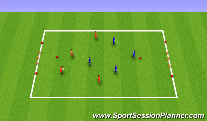 Football/Soccer Session Plan Drill (Colour): Hand Cricket