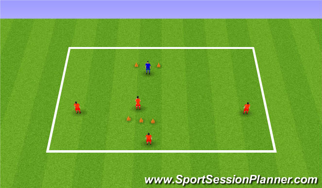 Fútbol Ejercicio del Plan de Sesiones (Color): Tunnel Cricket