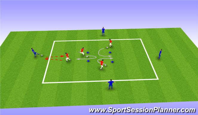 Football/Soccer Session Plan Drill (Colour): variable
